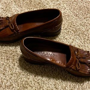 Cole Haan Pinch Tassel Men’s Leather Dress Loafers Brown 10-1/2 N Preowned- EUC